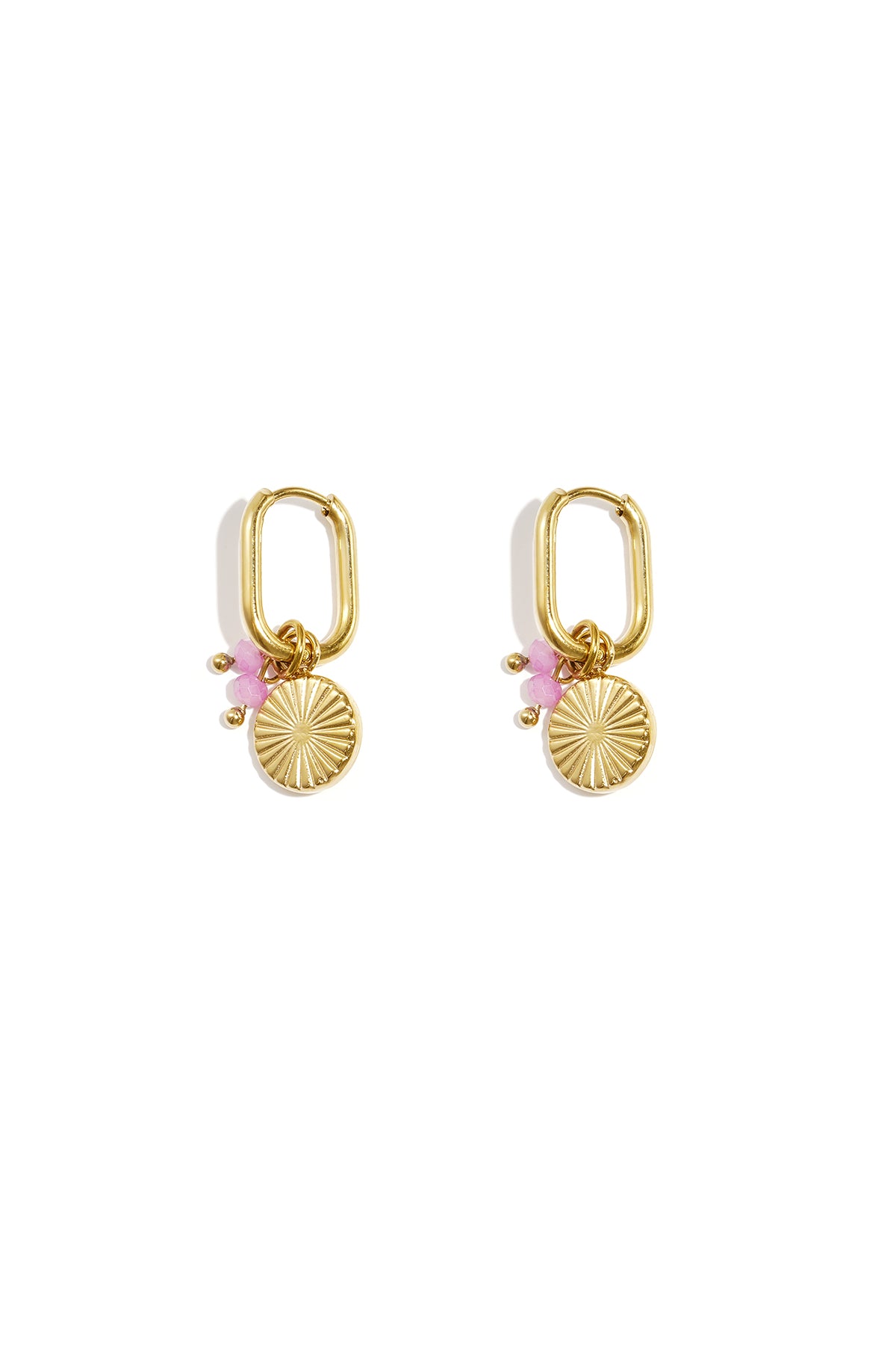 Boucles d'Couleur oreilles soleil d'été