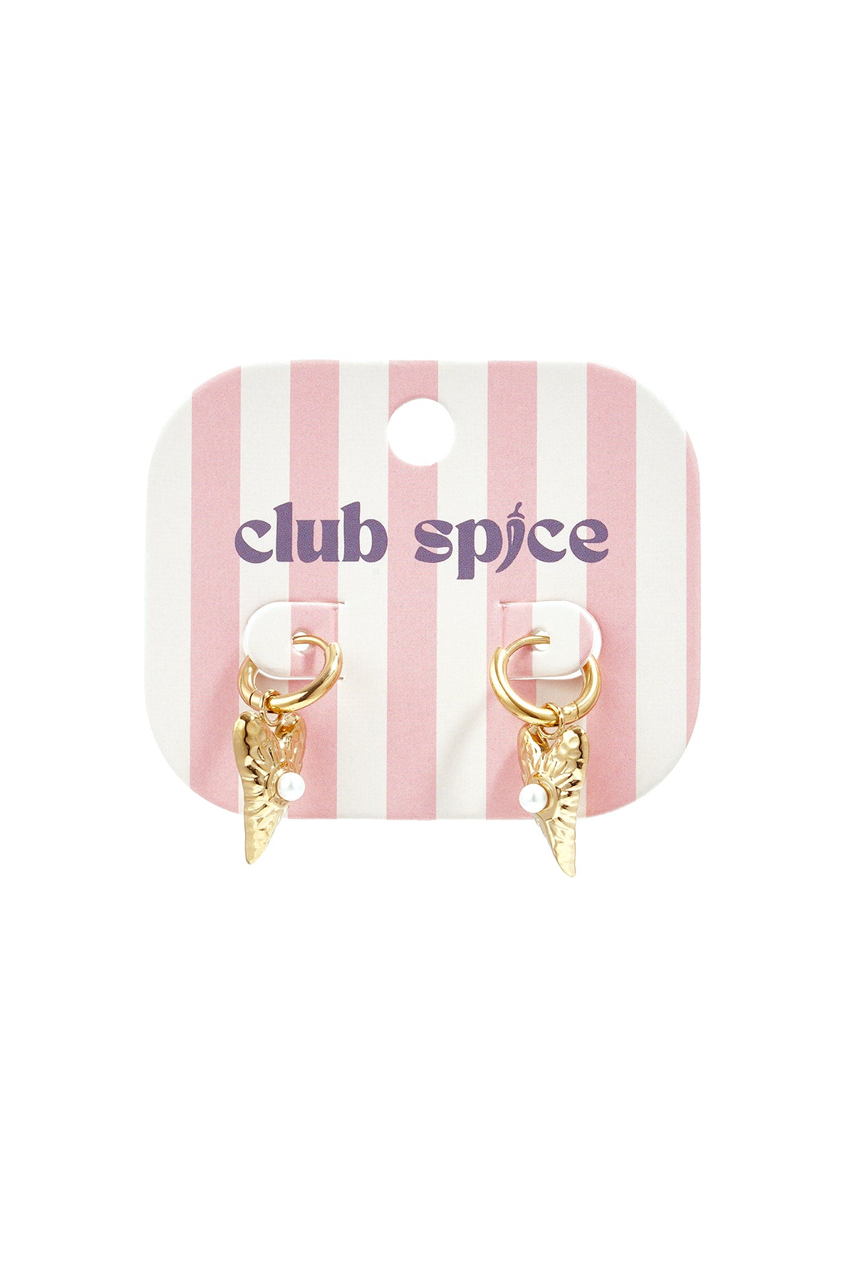 Petites boucles d'oreilles avec un long pendentif en forme de cœur orné d'une perle