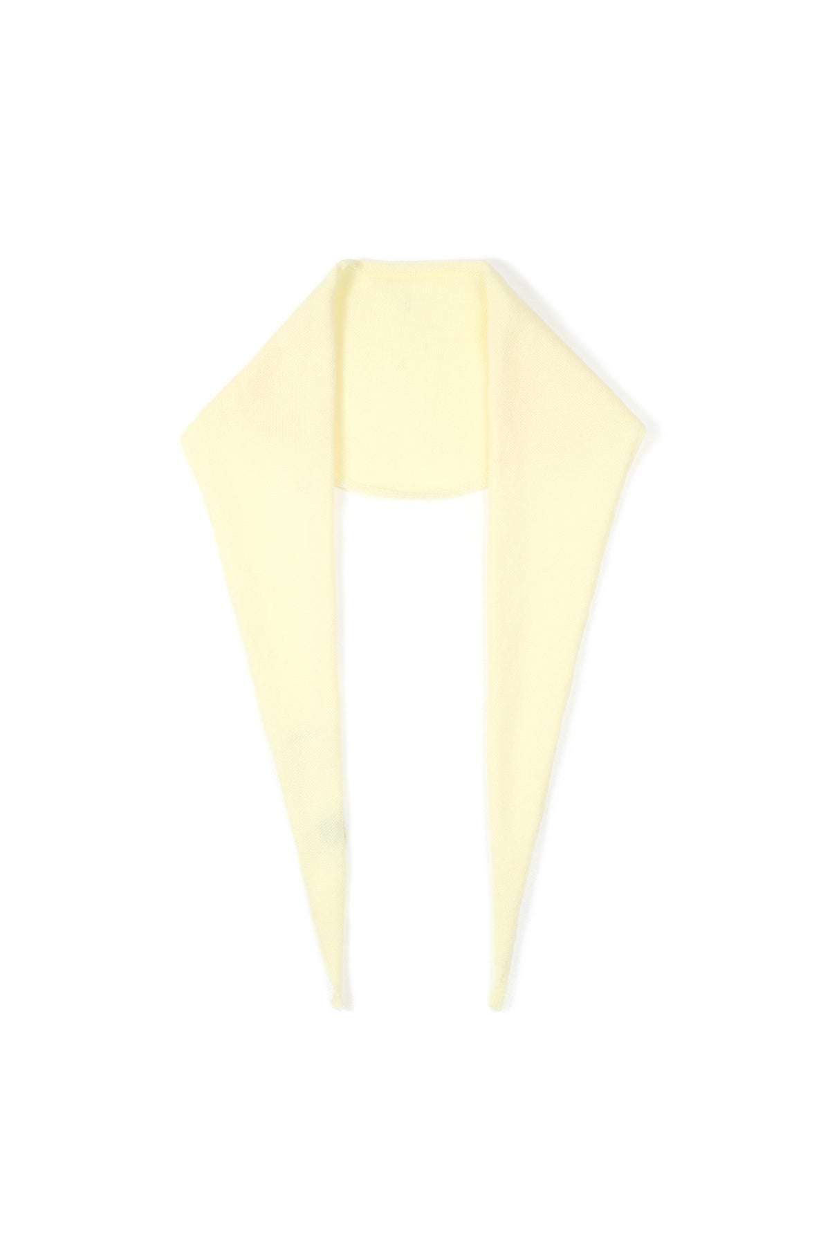 Écharpe triangulaire minimaliste unie
