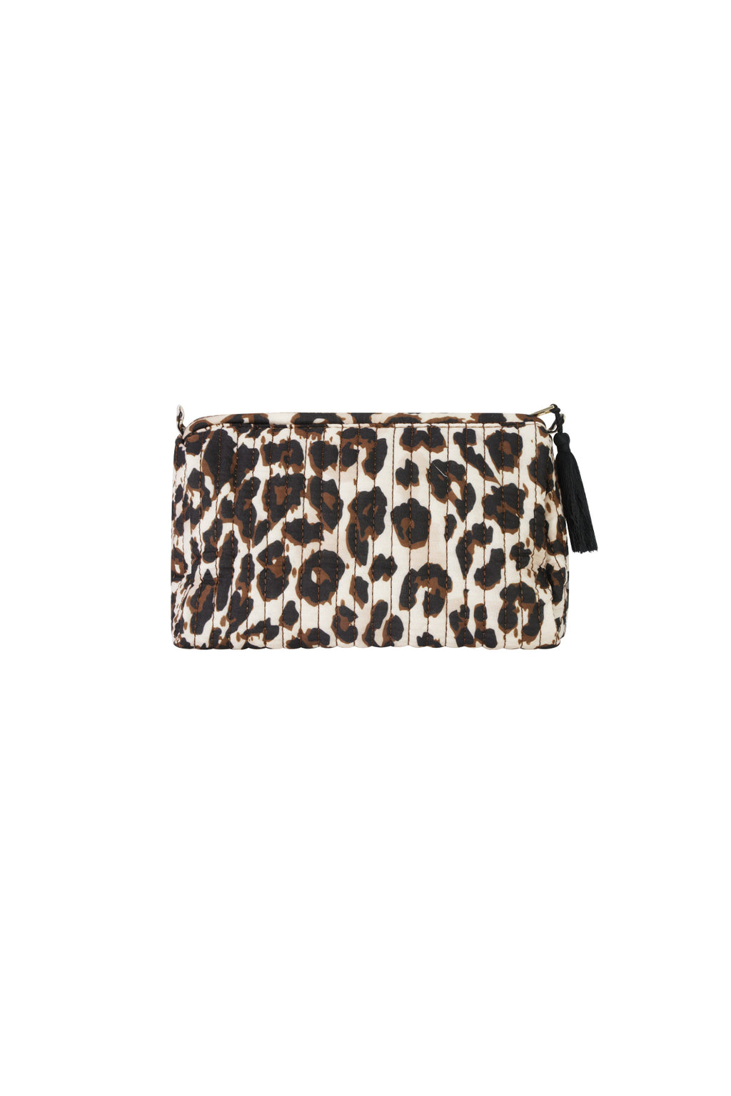 Trousses de maquillage en polyester imprimé léopard, accessoires quotidiens