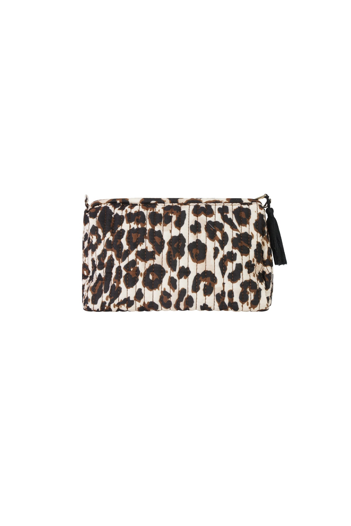 Trousses de maquillage en polyester imprimé léopard, accessoires quotidiens