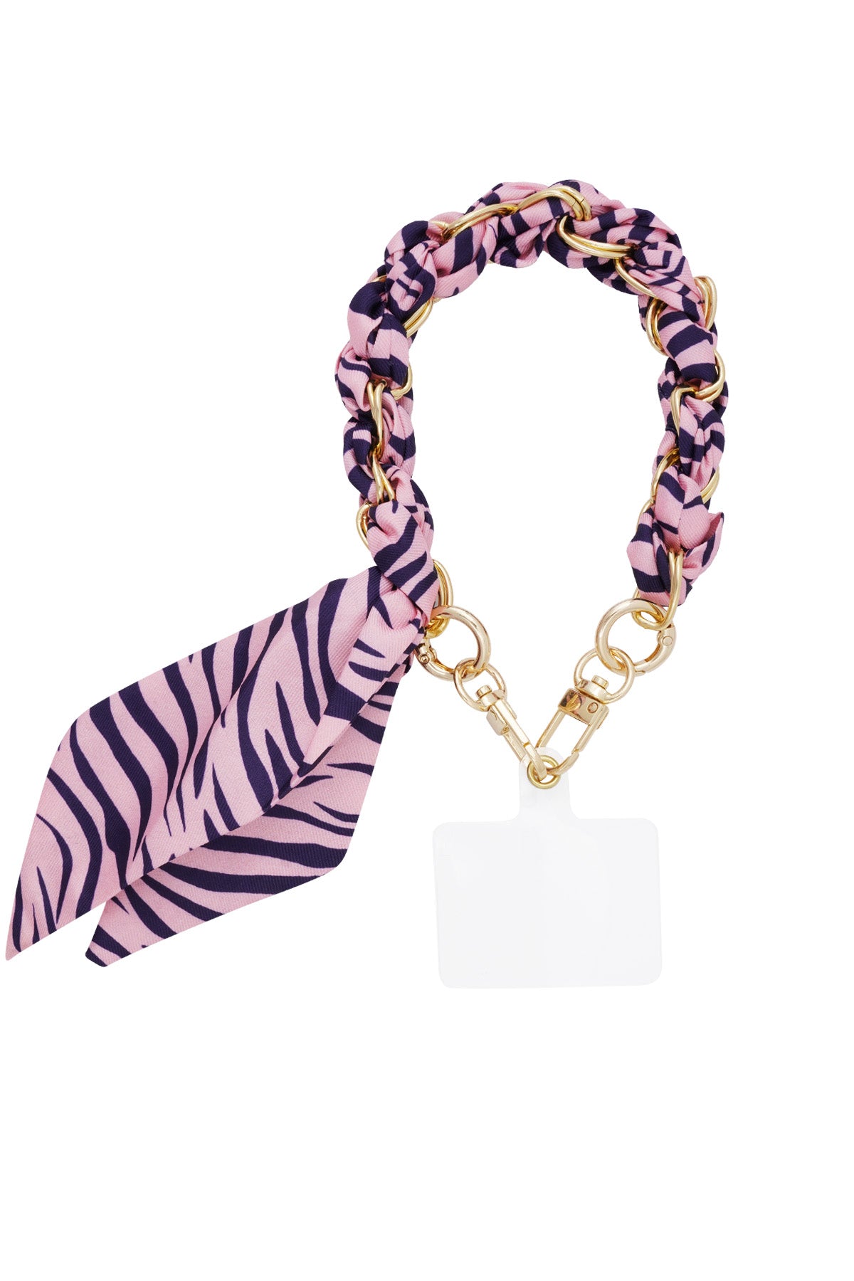 Cordon téléphonique coeur sauvage-Couleur beige doré