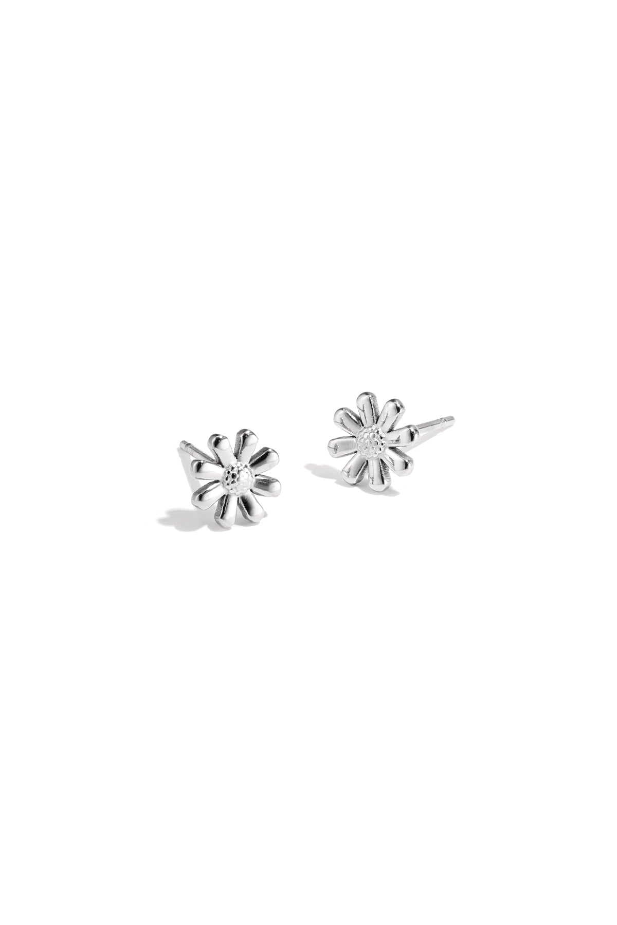 Boucles d'oreilles brillantes en acier inoxydable Diasy