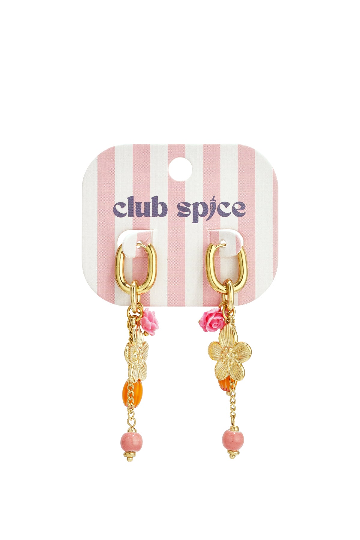 Boucles d'oreilles pendantes en acier inoxydable, motif floral, collection romantique décontractée pour le quotidien, bijoux pour femmes