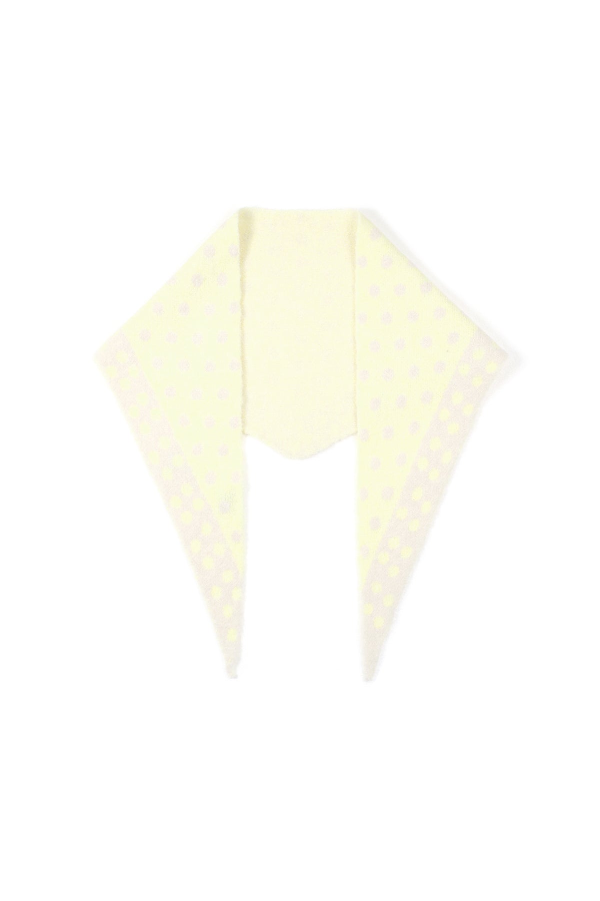 Écharpe triangulaire à pois fins