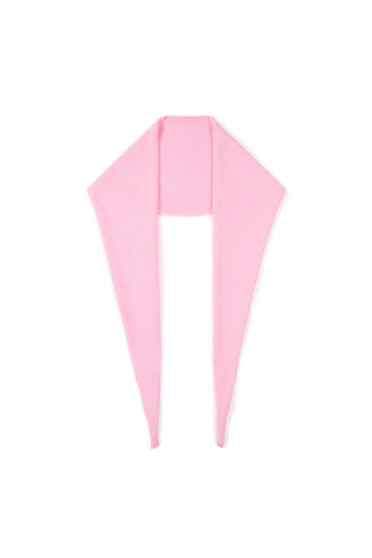 Écharpe triangulaire minimaliste unie