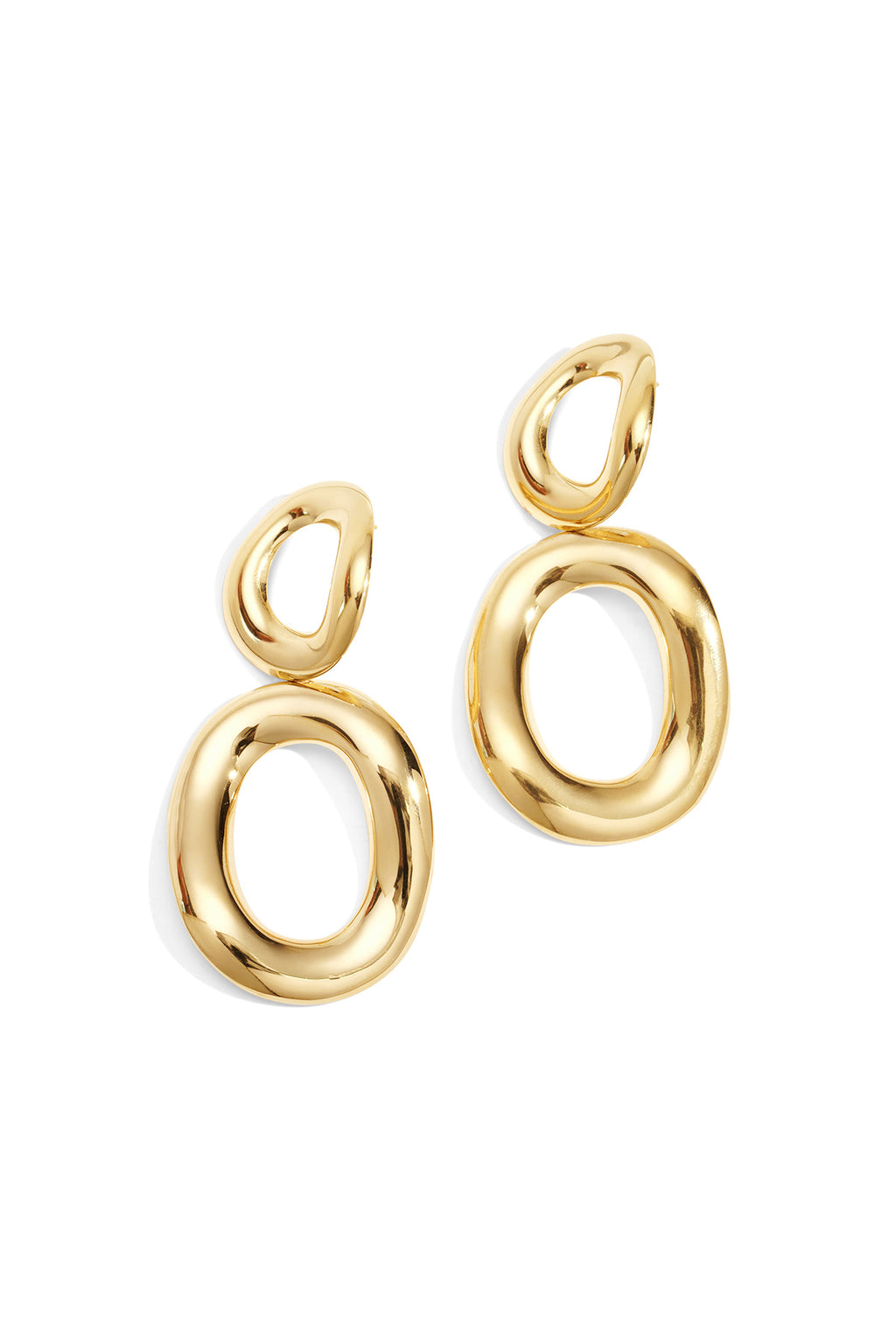 Boucles d'oreilles pendantes en acier inoxydable, style cercle, style décontracté, simple et quotidien, bijoux pour femmes