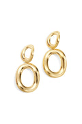 Boucles d'oreilles pendantes en acier inoxydable, style cercle, style décontracté, simple et quotidien, bijoux pour femmes