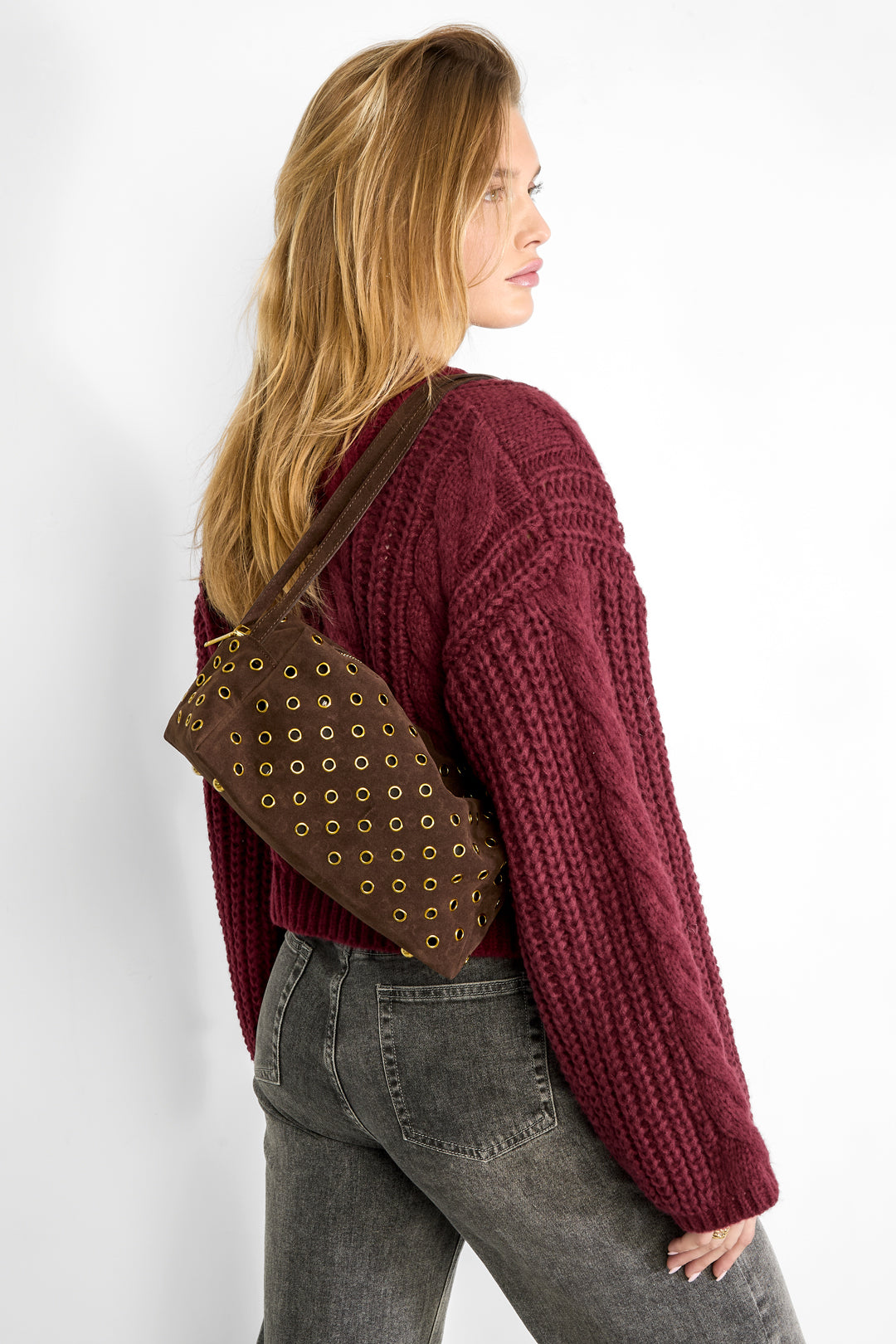 Sacs à bandoulière creux décontractés en polyester, accessoires quotidiens
