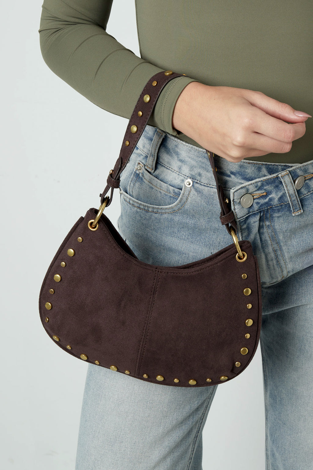 Sacs à bandoulière Rivet Casual Suede Accessoires quotidiens