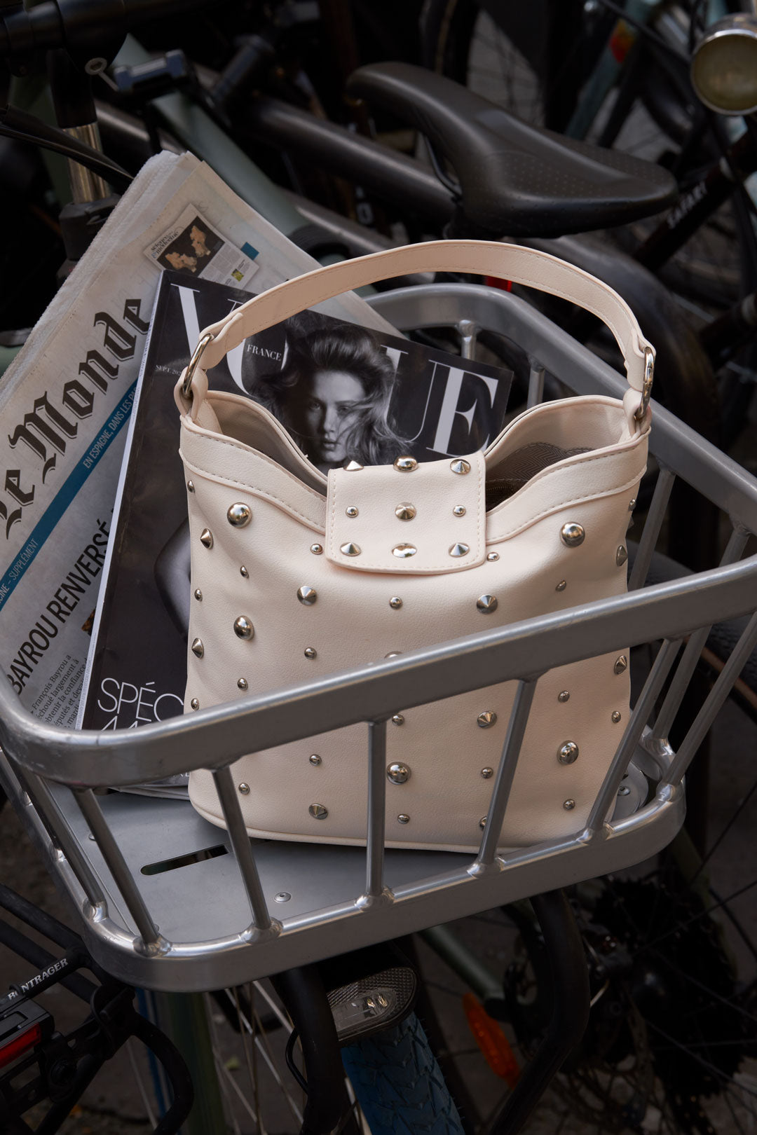 Sacs à bandoulière géométriques punk en PU, accessoires quotidiens