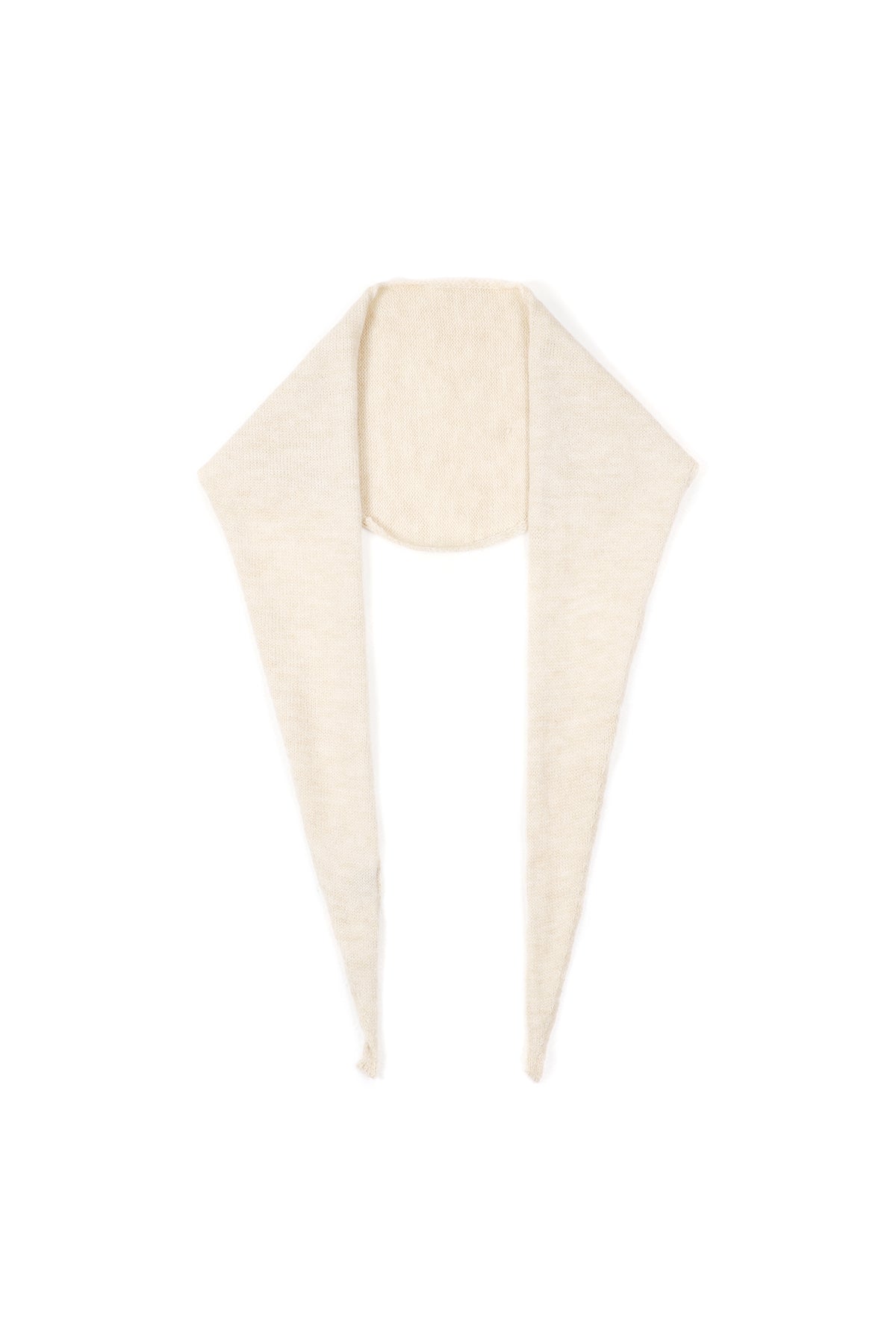 Écharpe triangulaire minimaliste unie