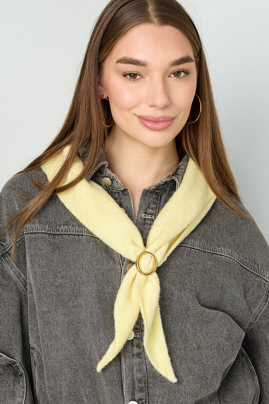 Écharpes d'hiver Couleur unie Décontracté Polyester Accessoires quotidiens