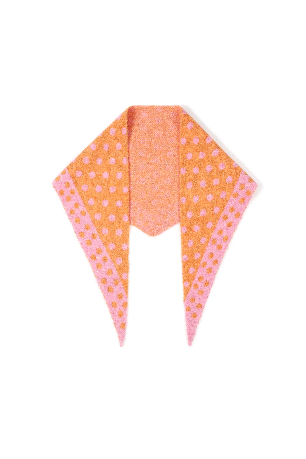 Écharpe triangulaire à pois fins