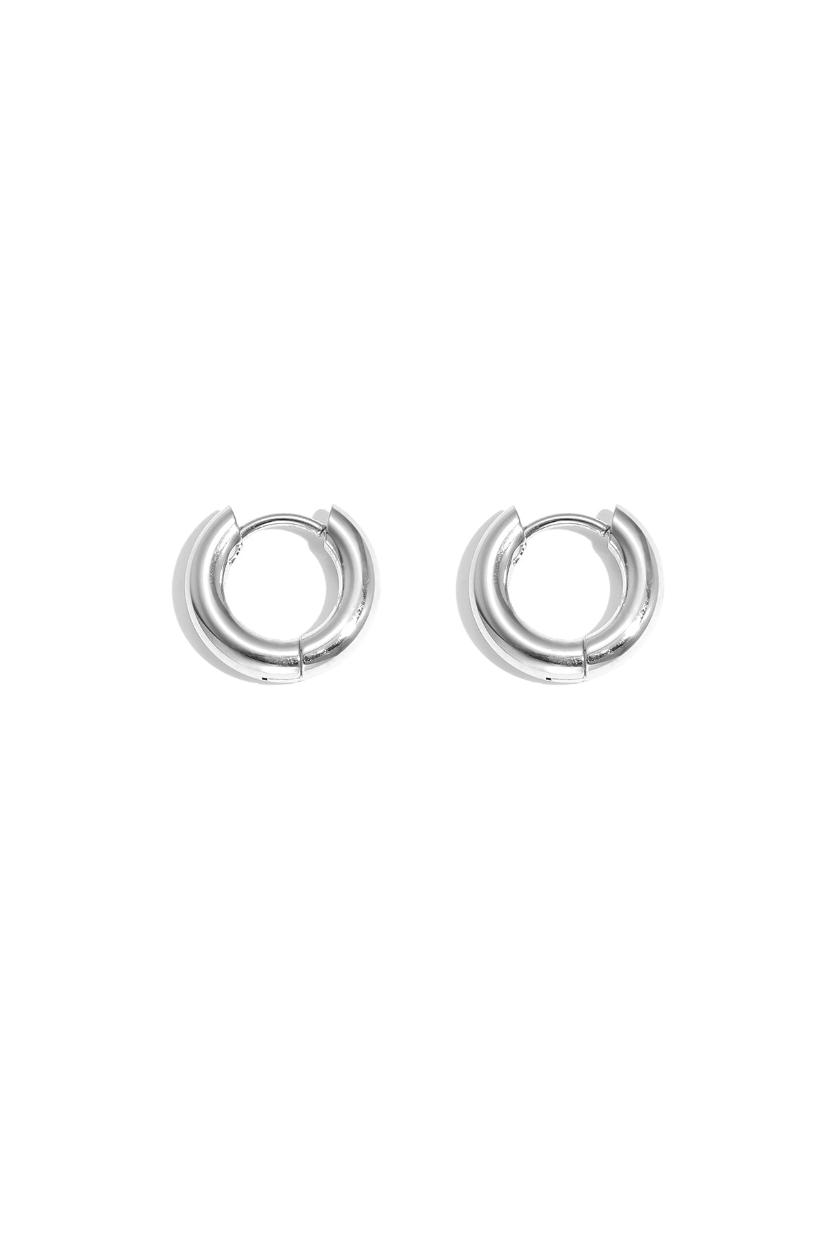Boucles d'oreilles créoles basiques - mini acier inoxydable