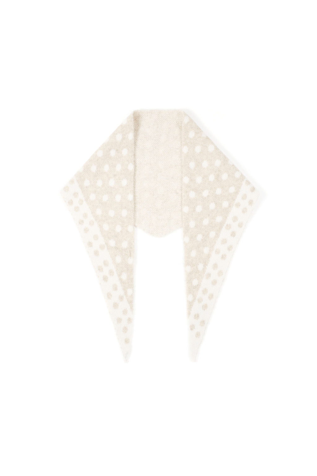 Écharpe triangulaire à pois fins