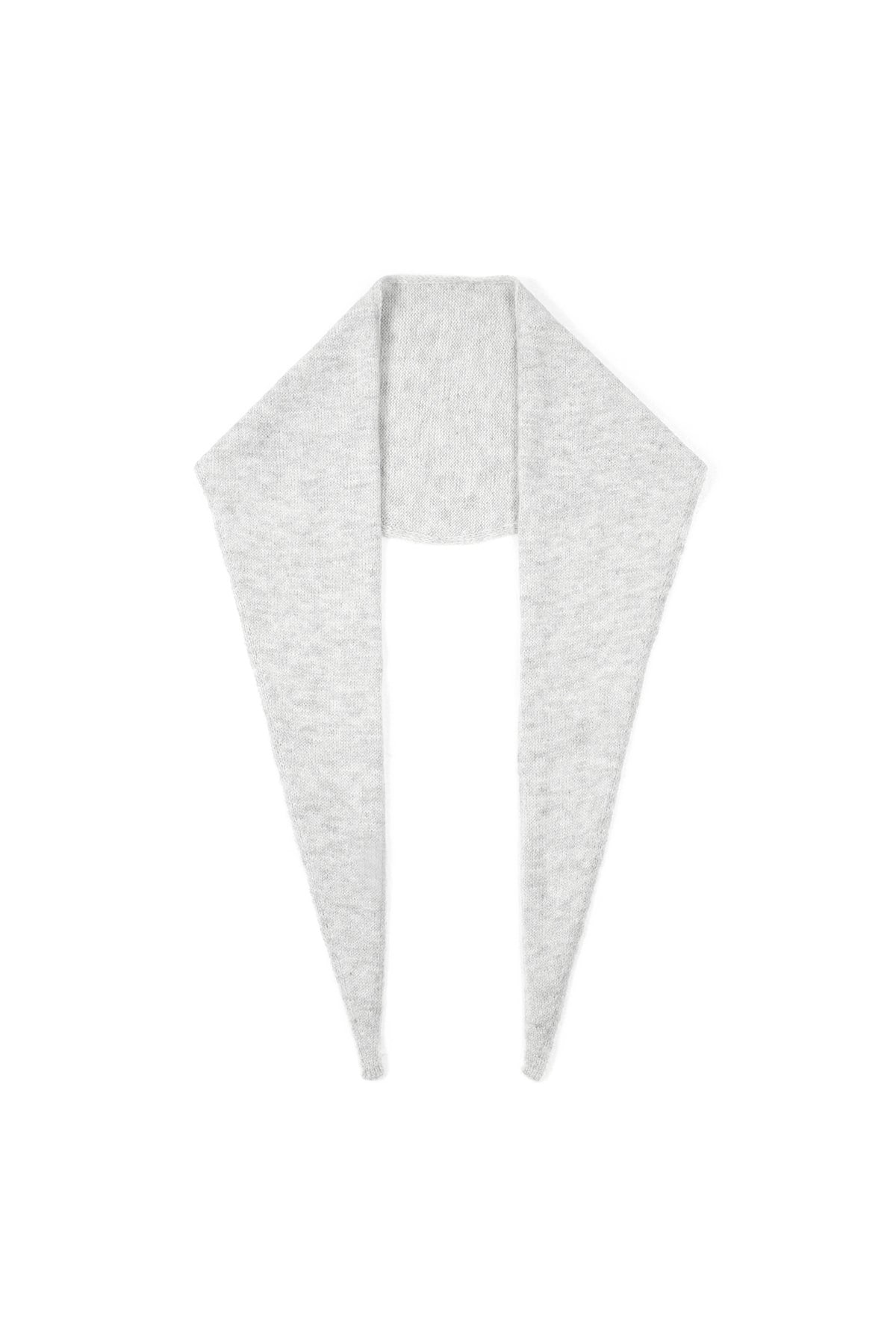 Écharpe triangulaire minimaliste unie