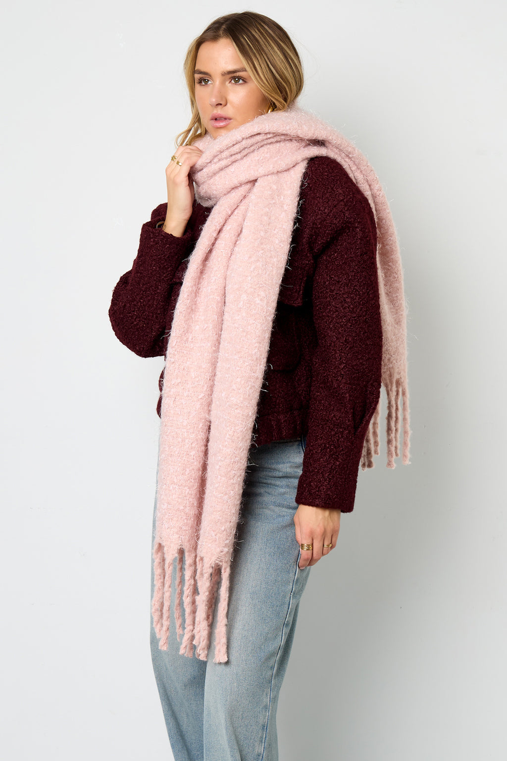 Écharpes d'hiver Couleur unie Décontracté Polyester Quotidien