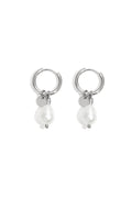 Boucles d'oreilles Pearl Drops Argenté Acier inoxydable