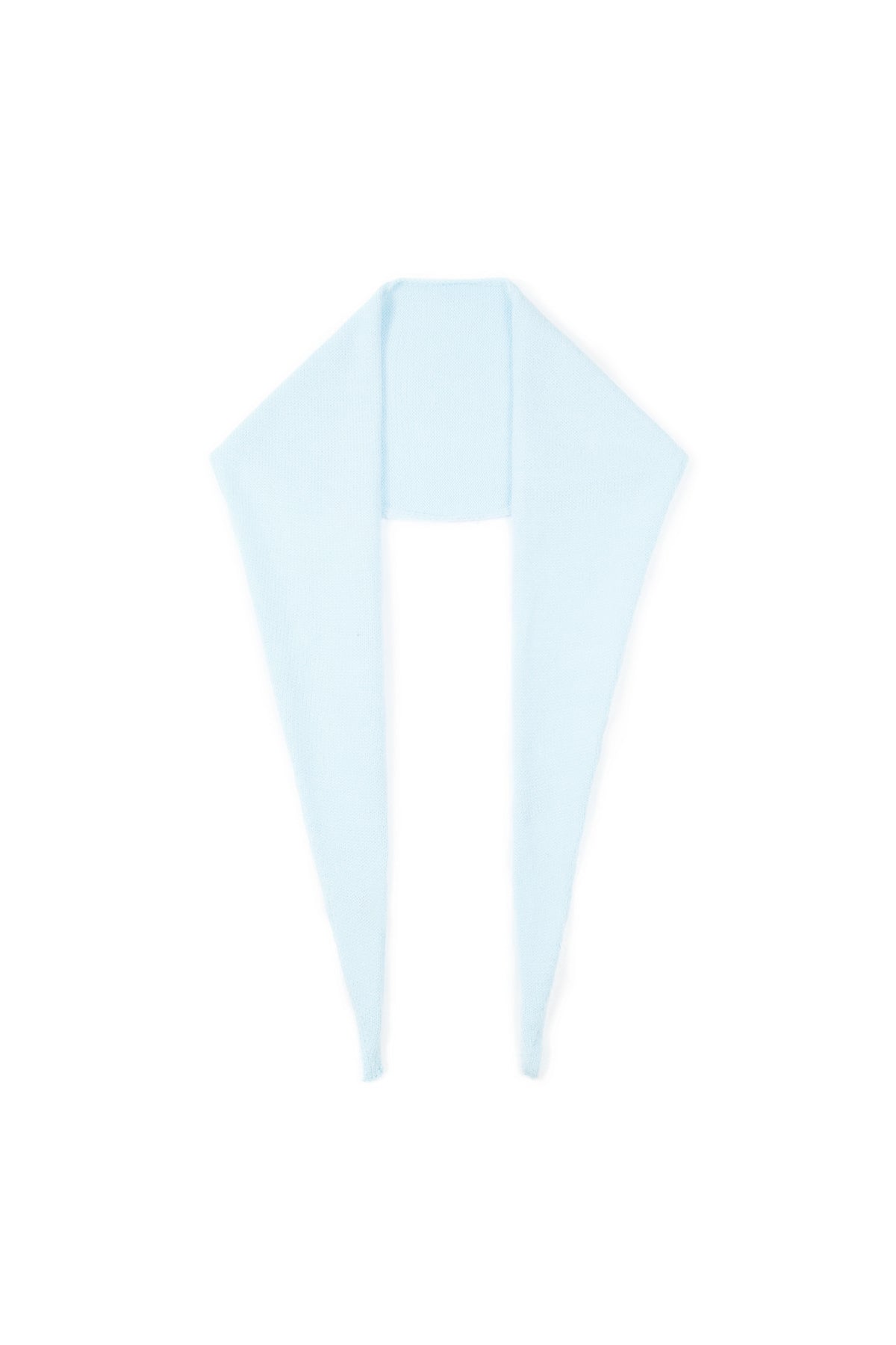 Écharpe triangulaire minimaliste unie