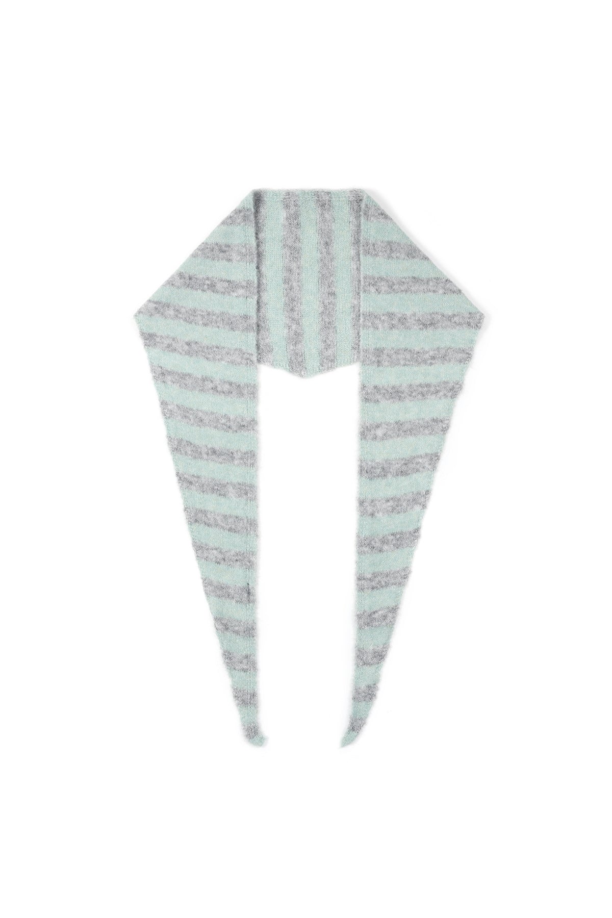 Écharpe triangulaire à rayures minimalistes