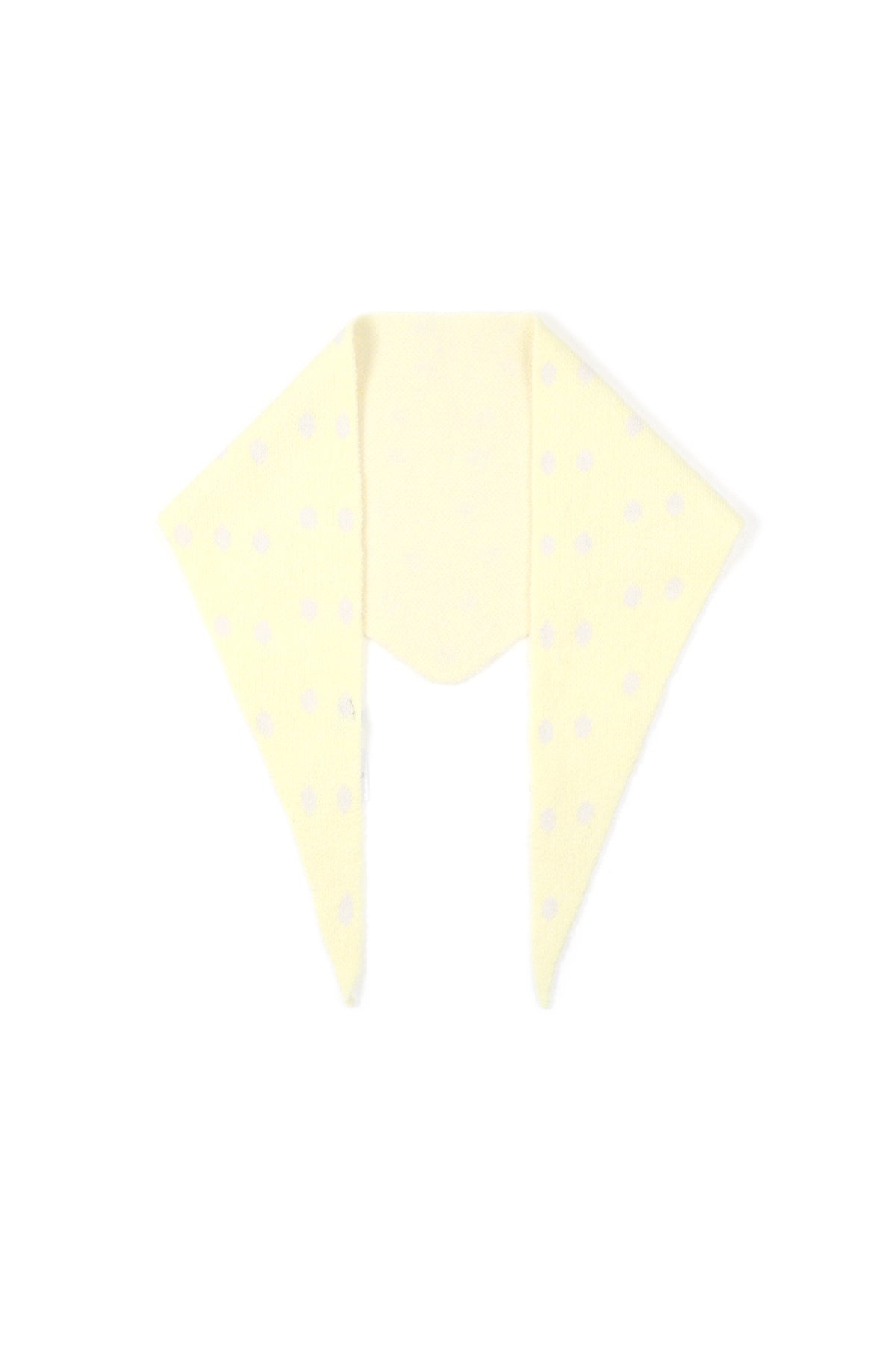 Écharpe triangulaire à pois audacieux