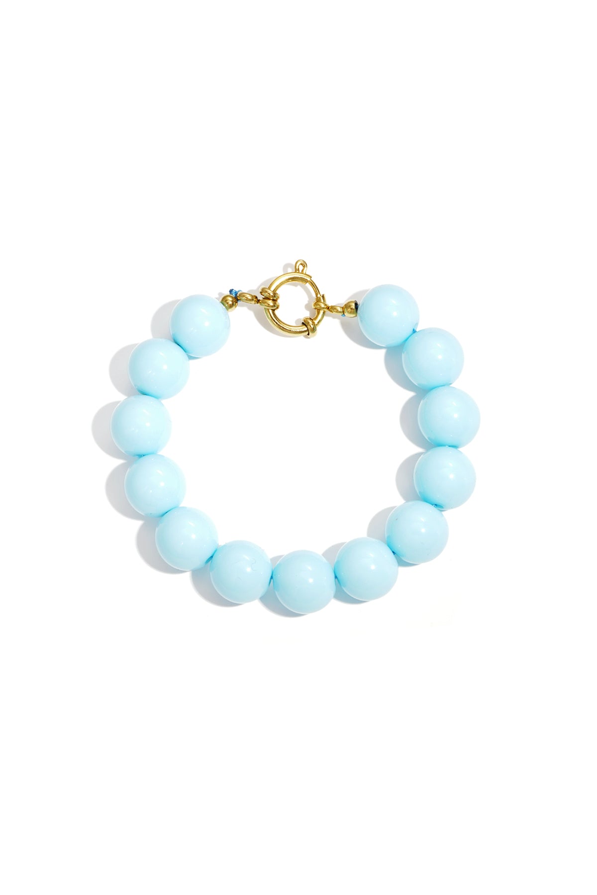 Bracelet à grosses perles et fermeture avant