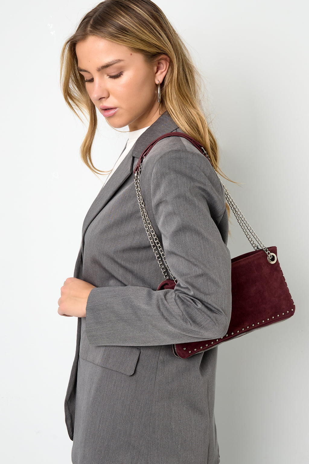 Sacs cabas géométriques décontractés en flanelle, accessoires du quotidien