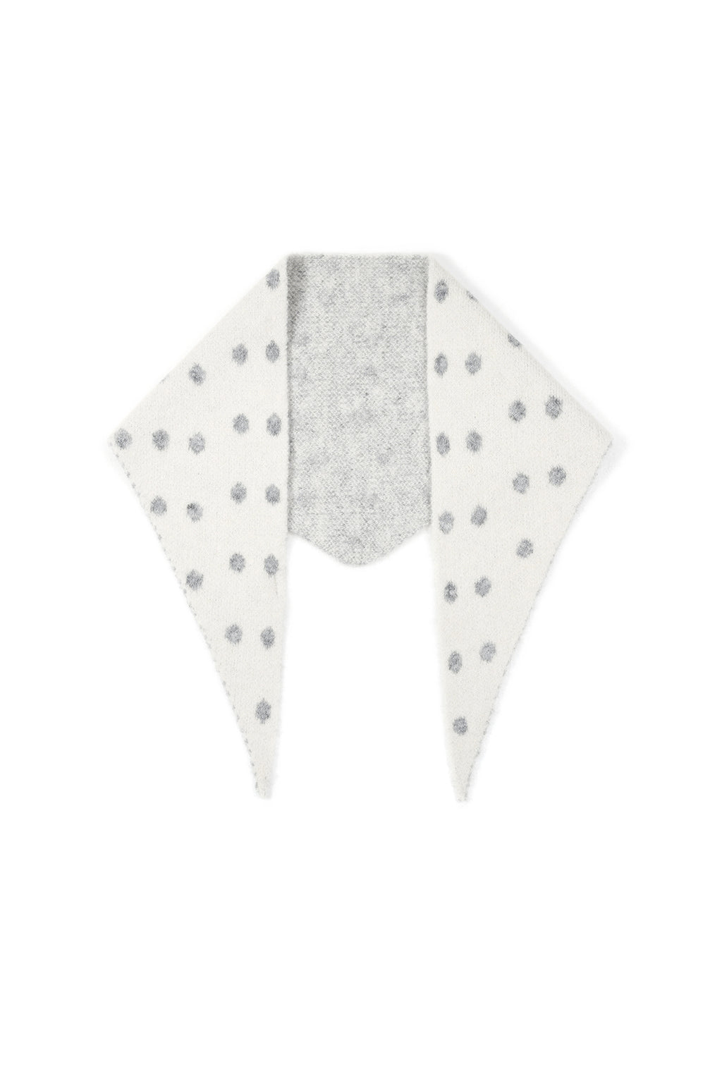 Écharpe triangulaire à pois audacieux