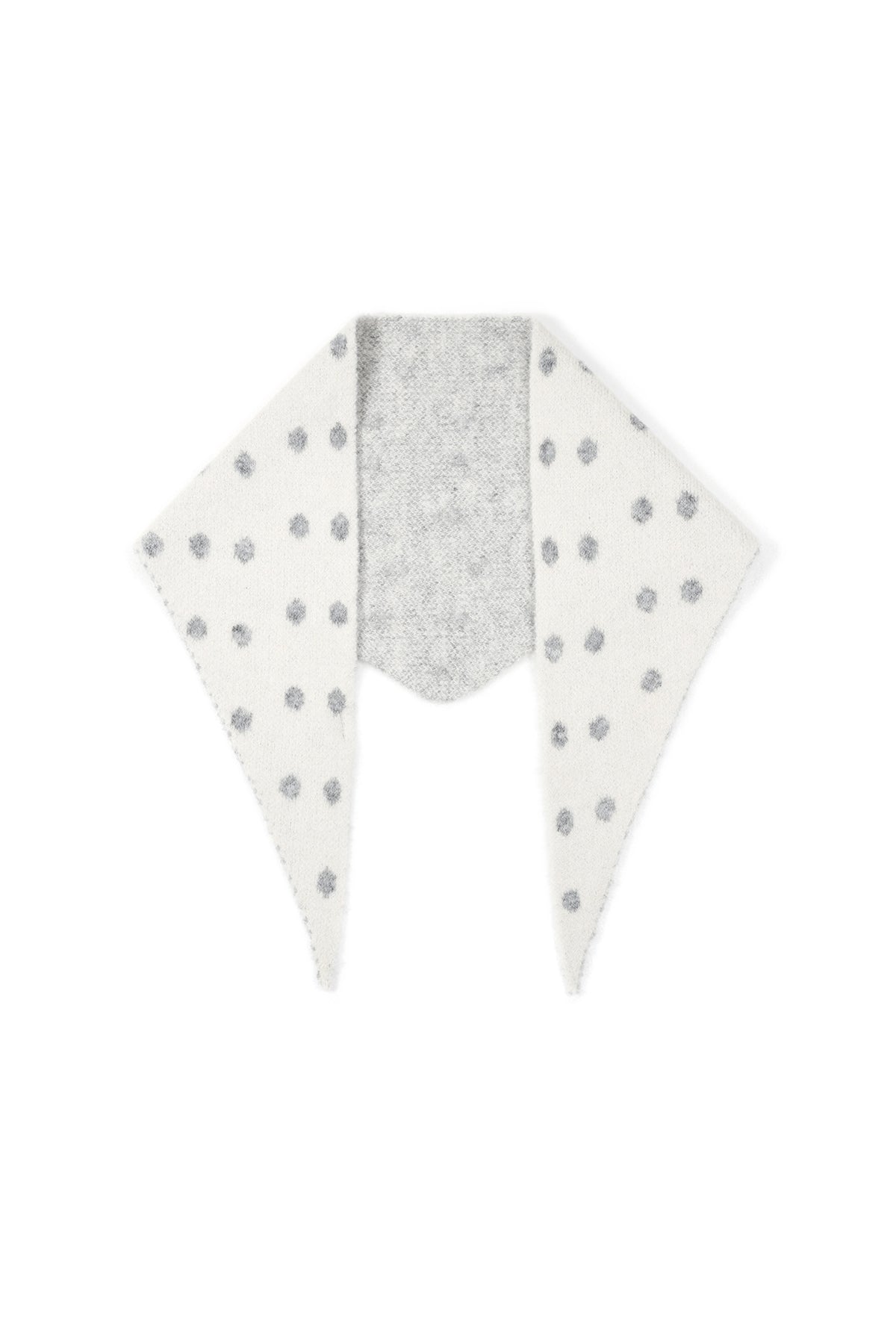 Écharpe triangulaire à pois audacieux