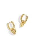Boucles d'oreilles pendantes en acier inoxydable, style cœur, décontractées, simples et quotidiennes, bijoux pour femmes