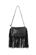 Sacs à bandoulière à pompons style punk en polyester, accessoires quotidiens