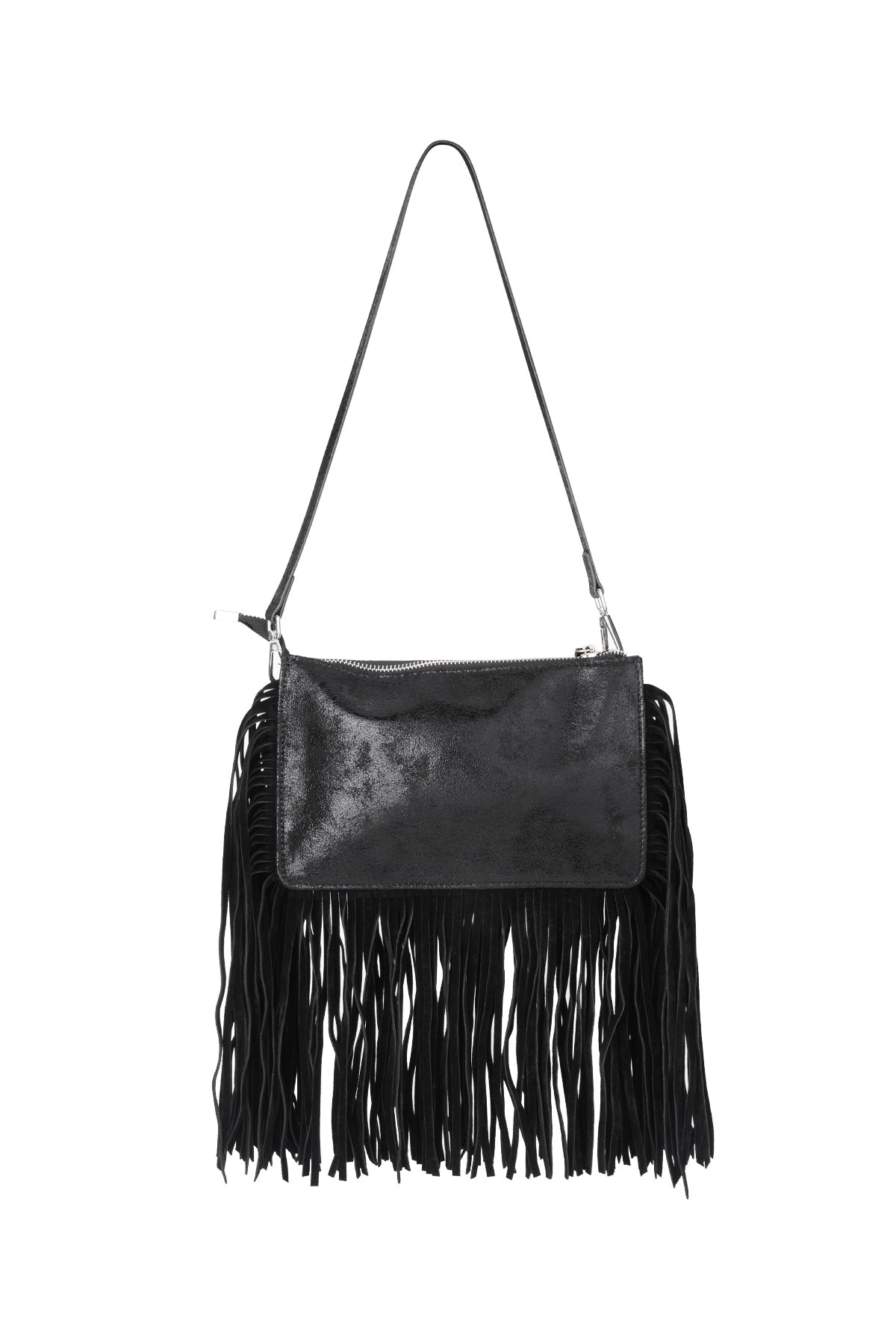 Sacs à bandoulière à pompons style punk en polyester, accessoires quotidiens