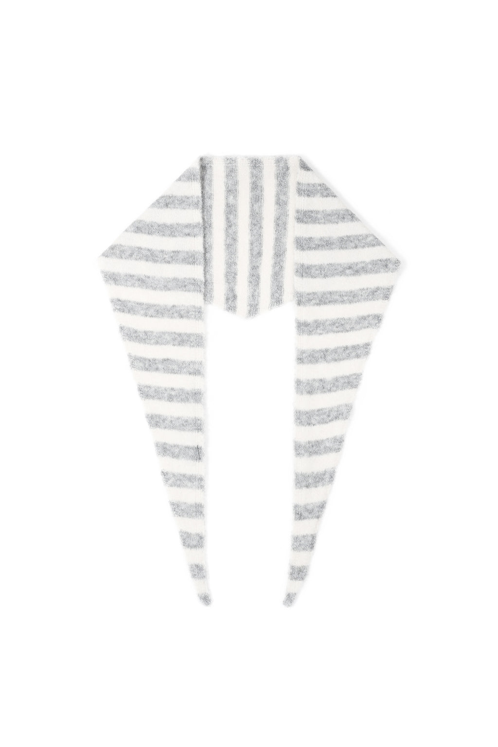 Écharpe triangulaire à rayures minimalistes