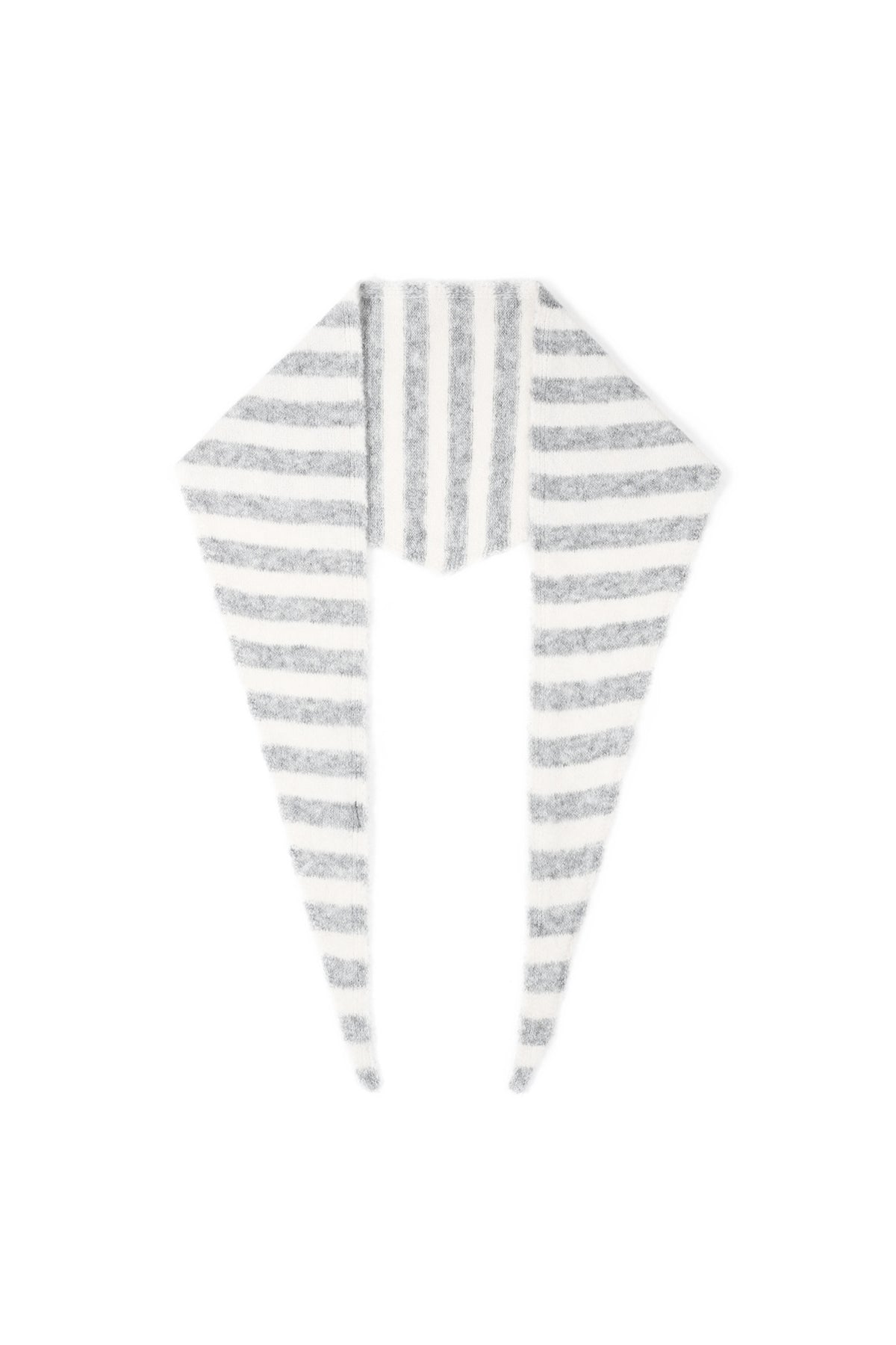 Écharpe triangulaire à rayures minimalistes