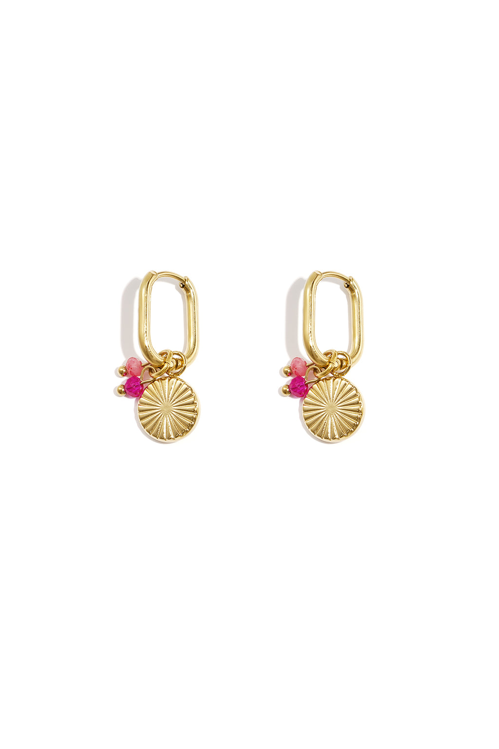 Boucles d'Couleur oreilles soleil d'été