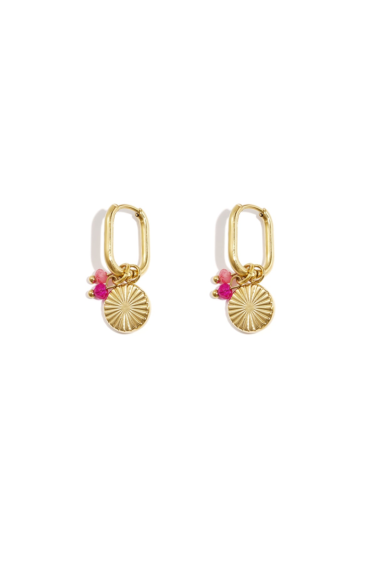 Boucles d'Couleur oreilles soleil d'été