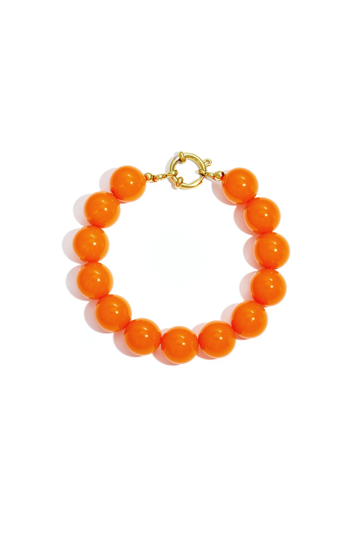 Bracelet à grosses perles et fermeture avant