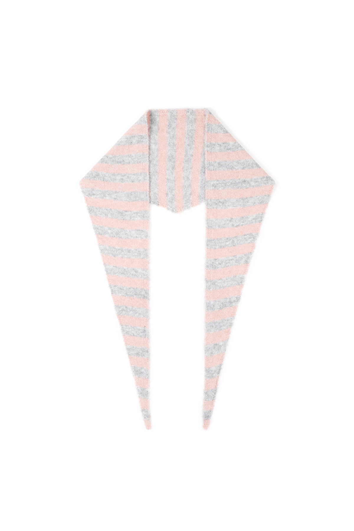 Écharpe triangulaire à rayures minimalistes