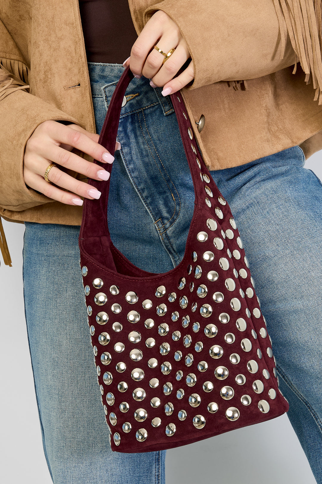 Sacs à bandoulière Rivet Punk Polyester Accessoires quotidiens